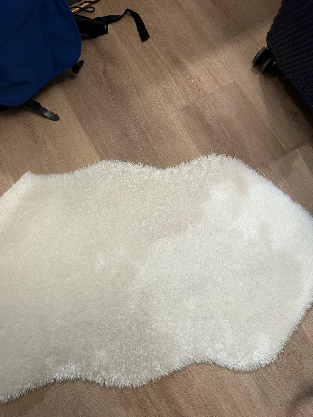 White rug