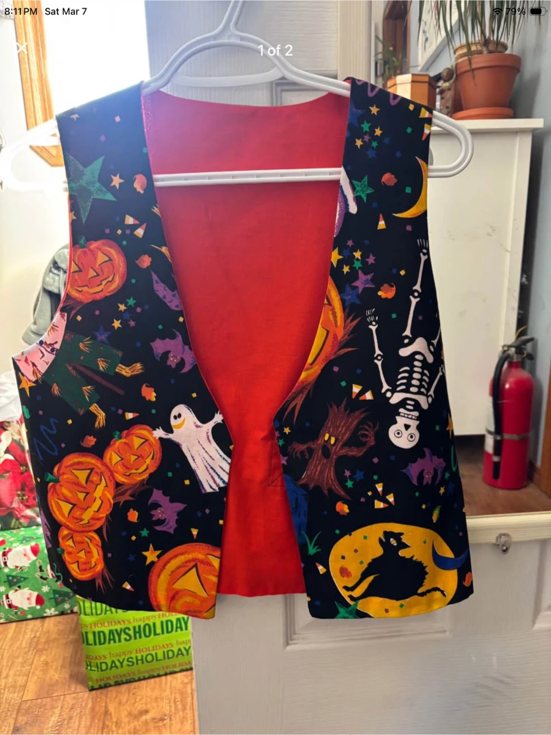 Ladies handmade Halloween Vest