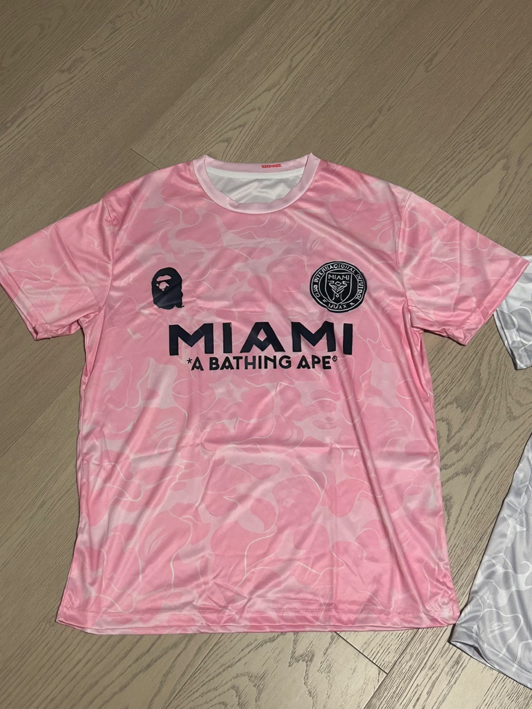 A Bathing Ape "MIAMI" Camo Soccer Jerseys (Pink & Grey) - photo 2