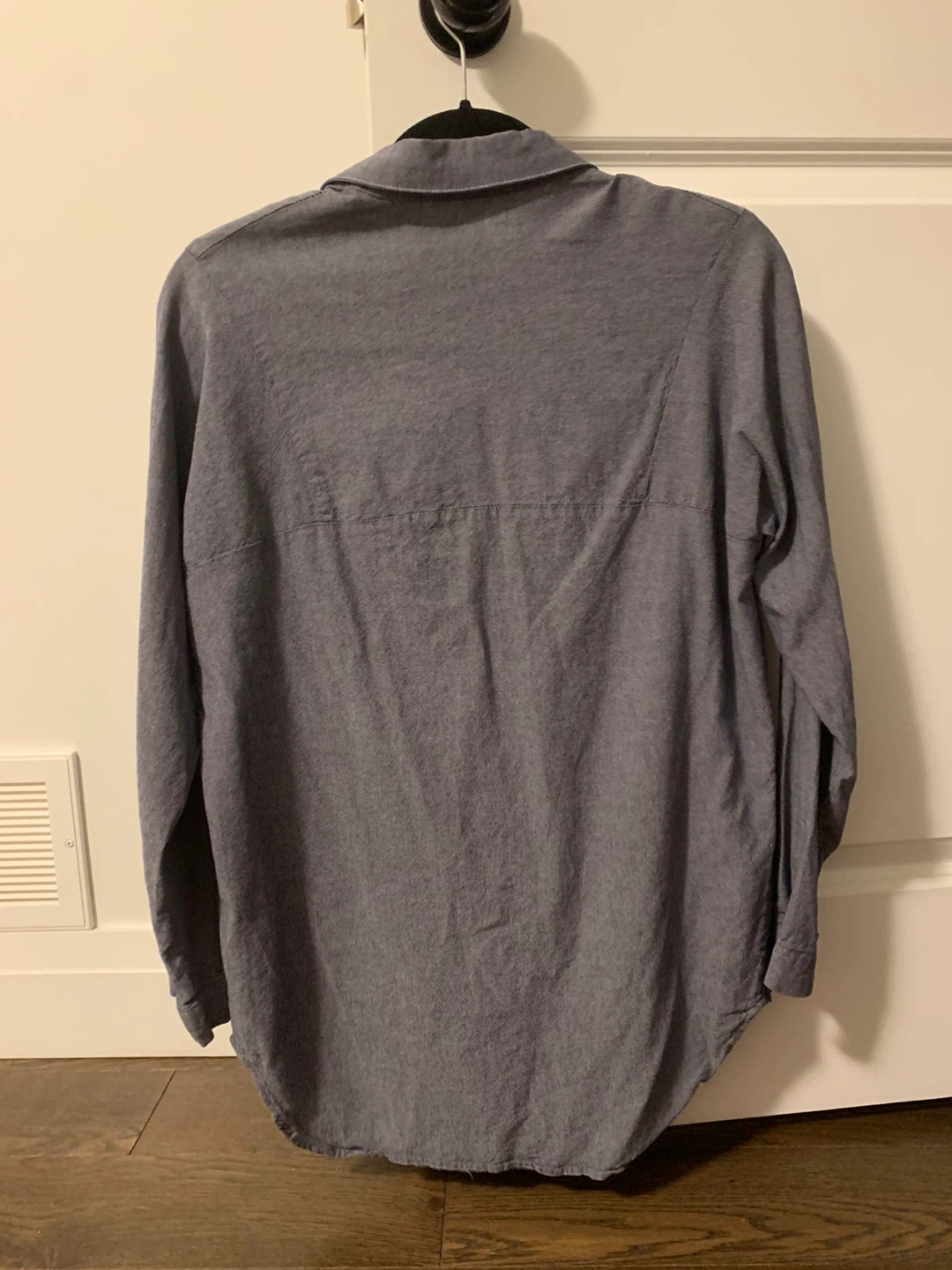 Women's Grey Button-Up Shirt - photo 2