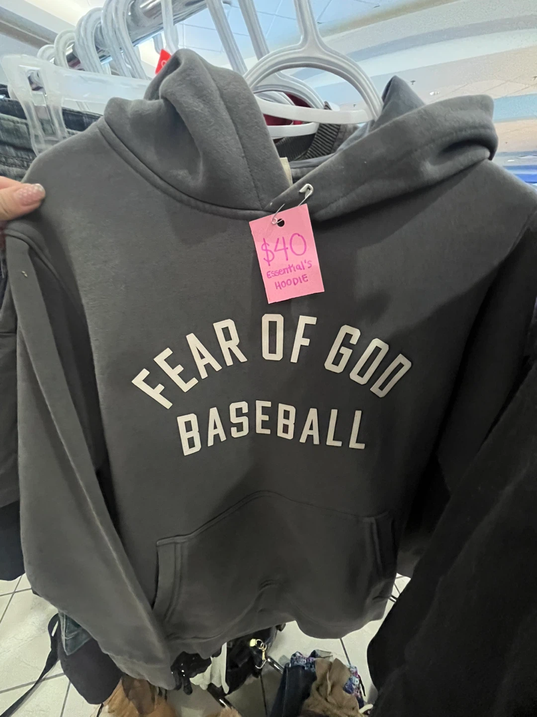 Fear of God Essentials Baseball Hoodie