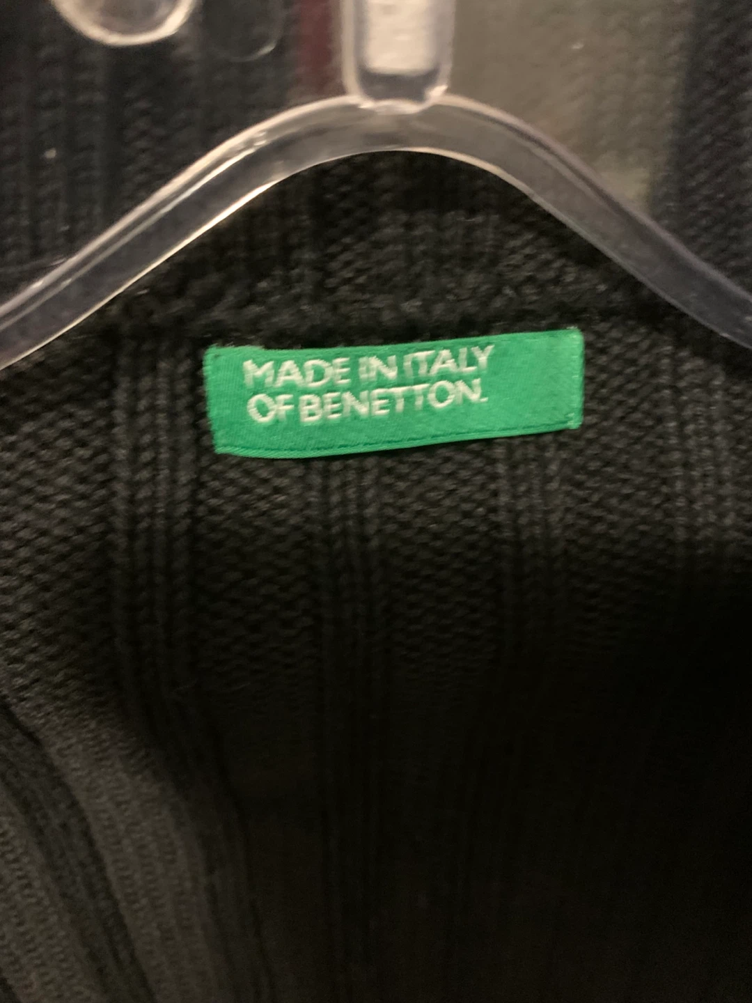 Benetton Black Zip-Up Sweater - photo 3