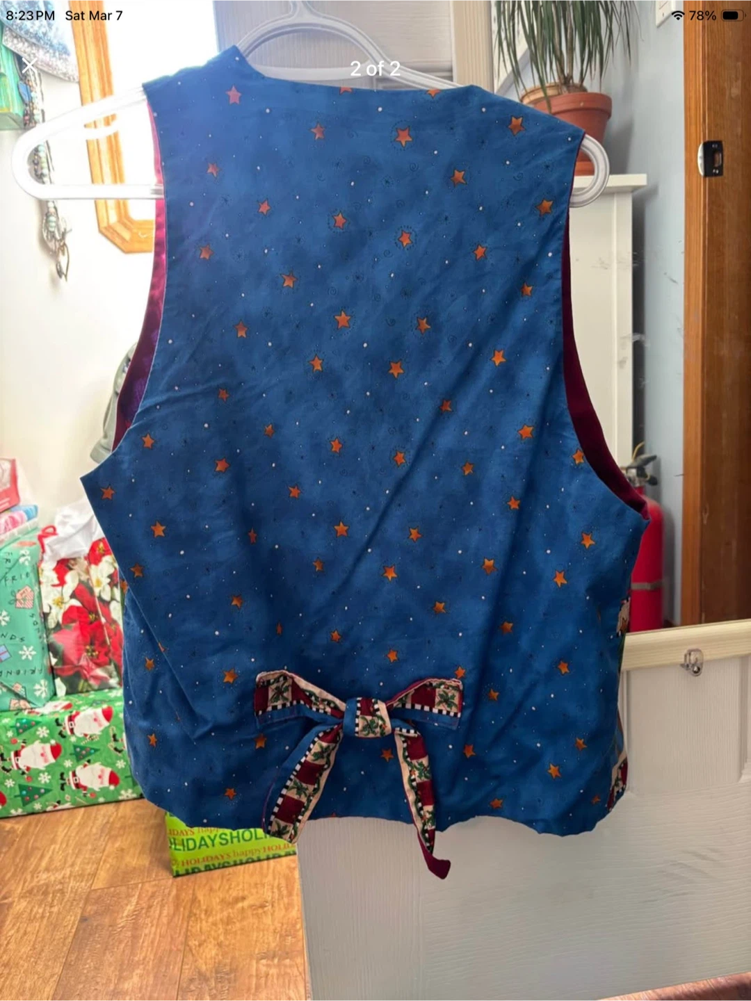 Ladies handmade Christmas Themed Vest - photo 2