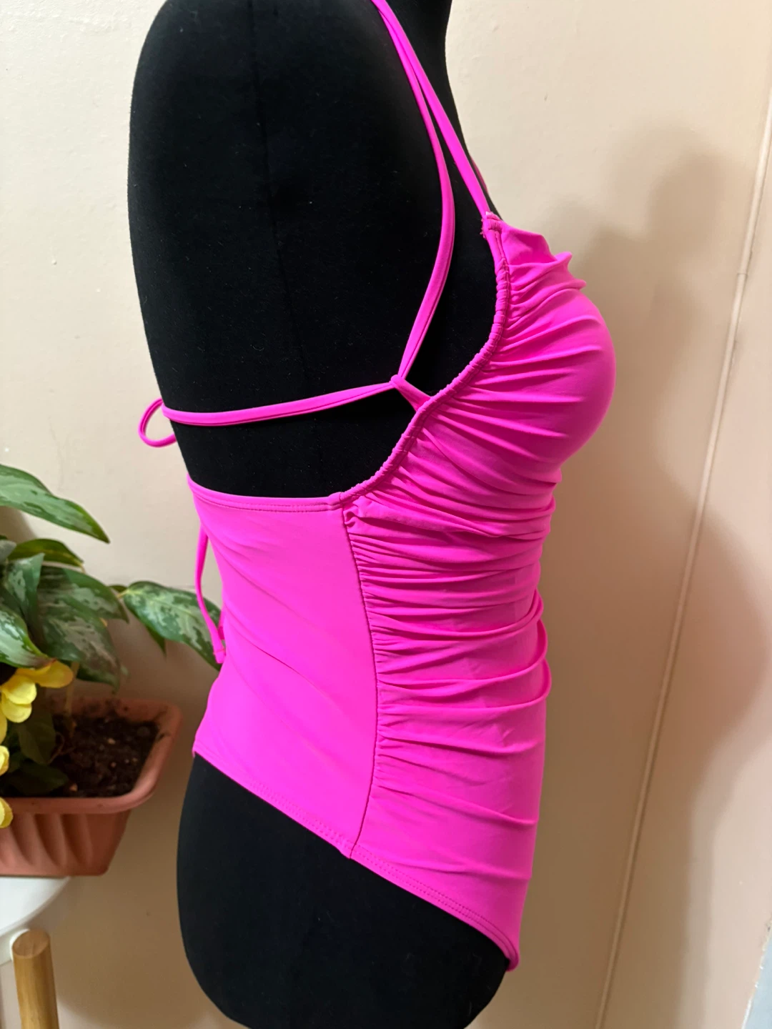 Jabeick One-Piece Ruched Swimsuit Size S - photo 2