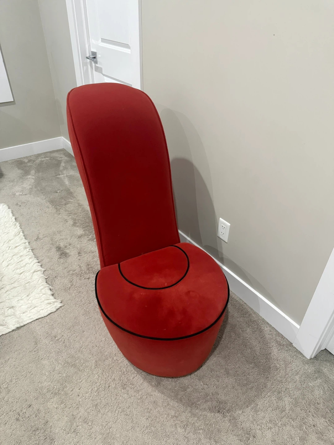Red High Heel Stool Chair - photo 3