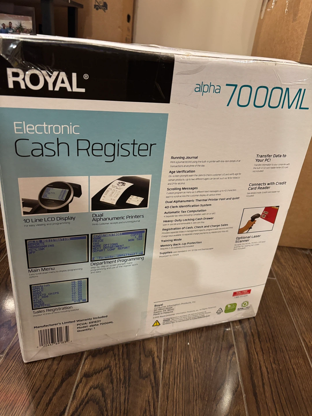 Royal alpha 7000ML Electronic Cash Register - photo 5