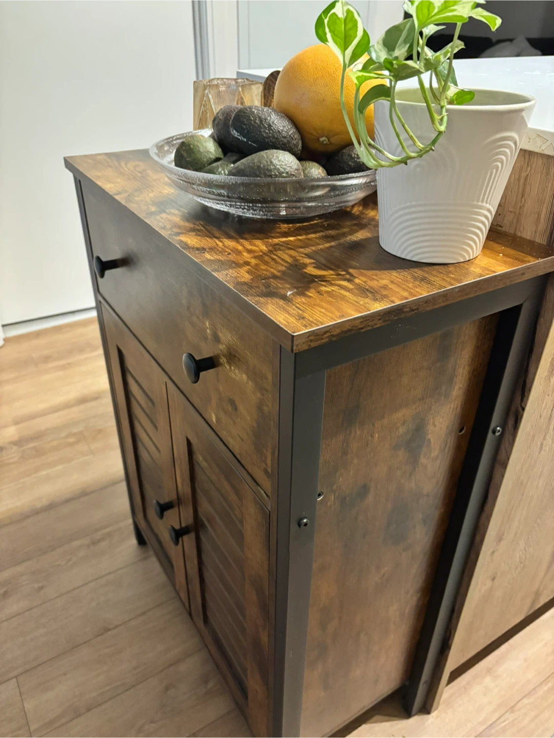 Rustic Two-Door Cabinet with Drawer - photo 2