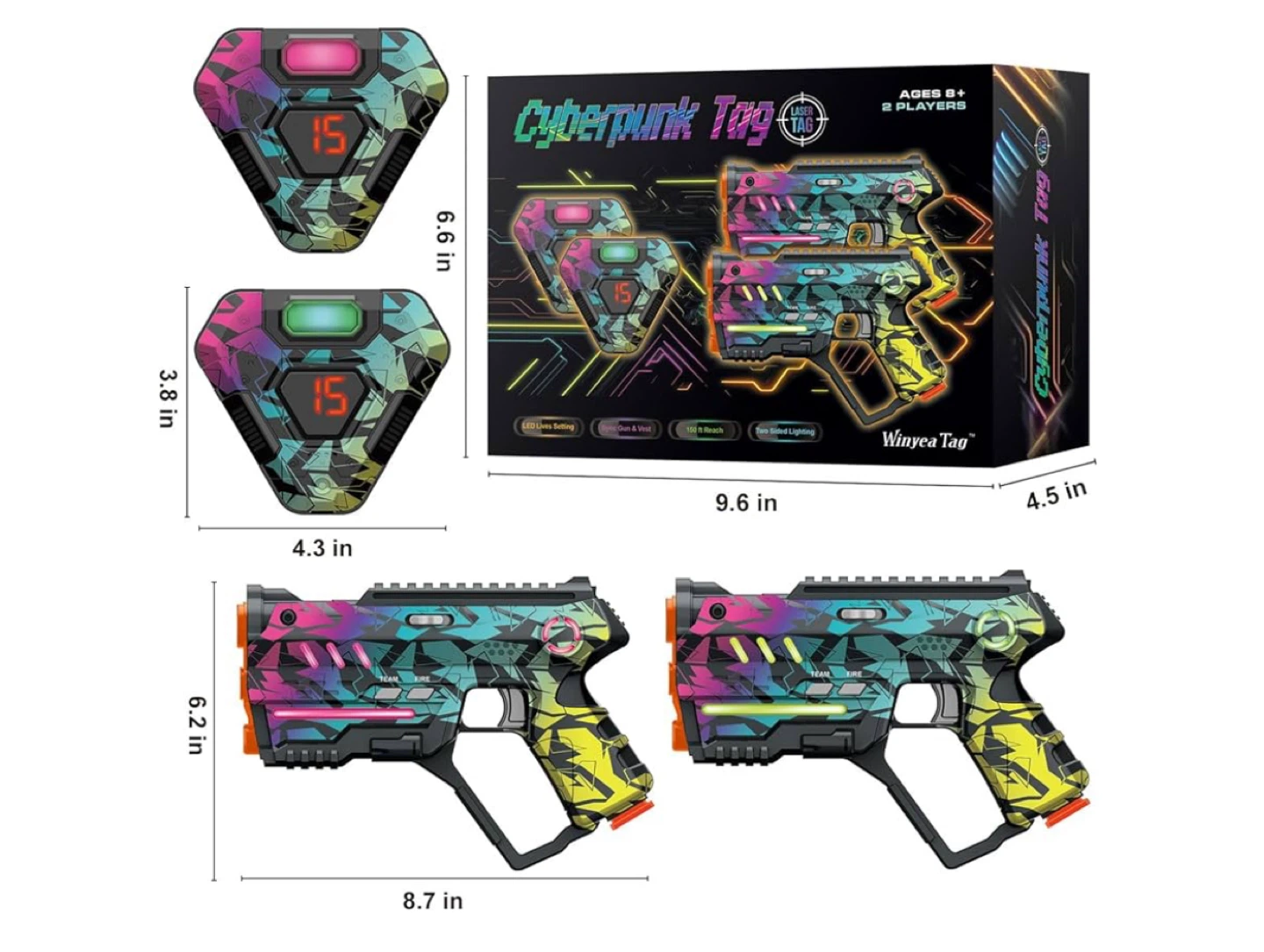 Cyberpunk Tag Laser Tag Set (2 Players) - photo 2