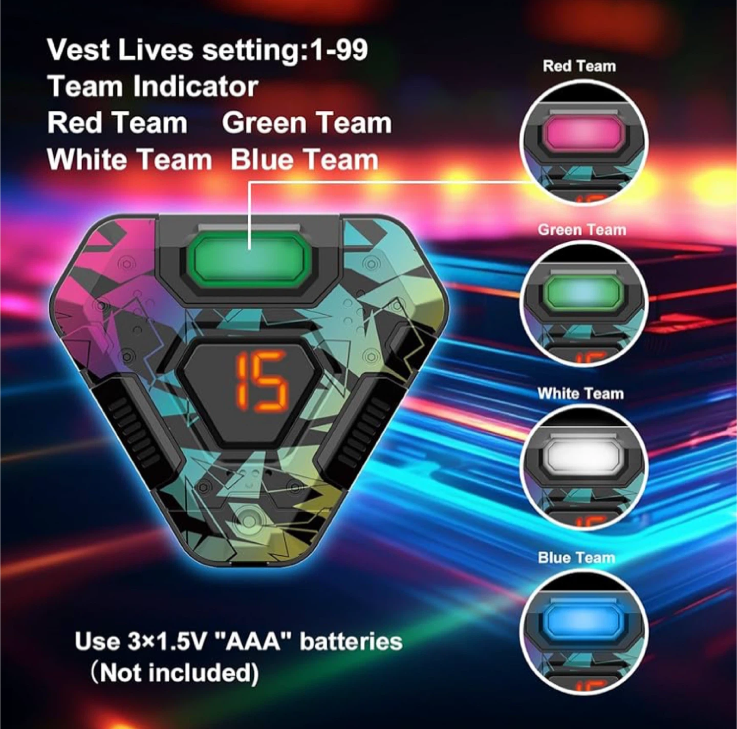 Cyberpunk Tag Laser Tag Set (2 Players) - photo 4
