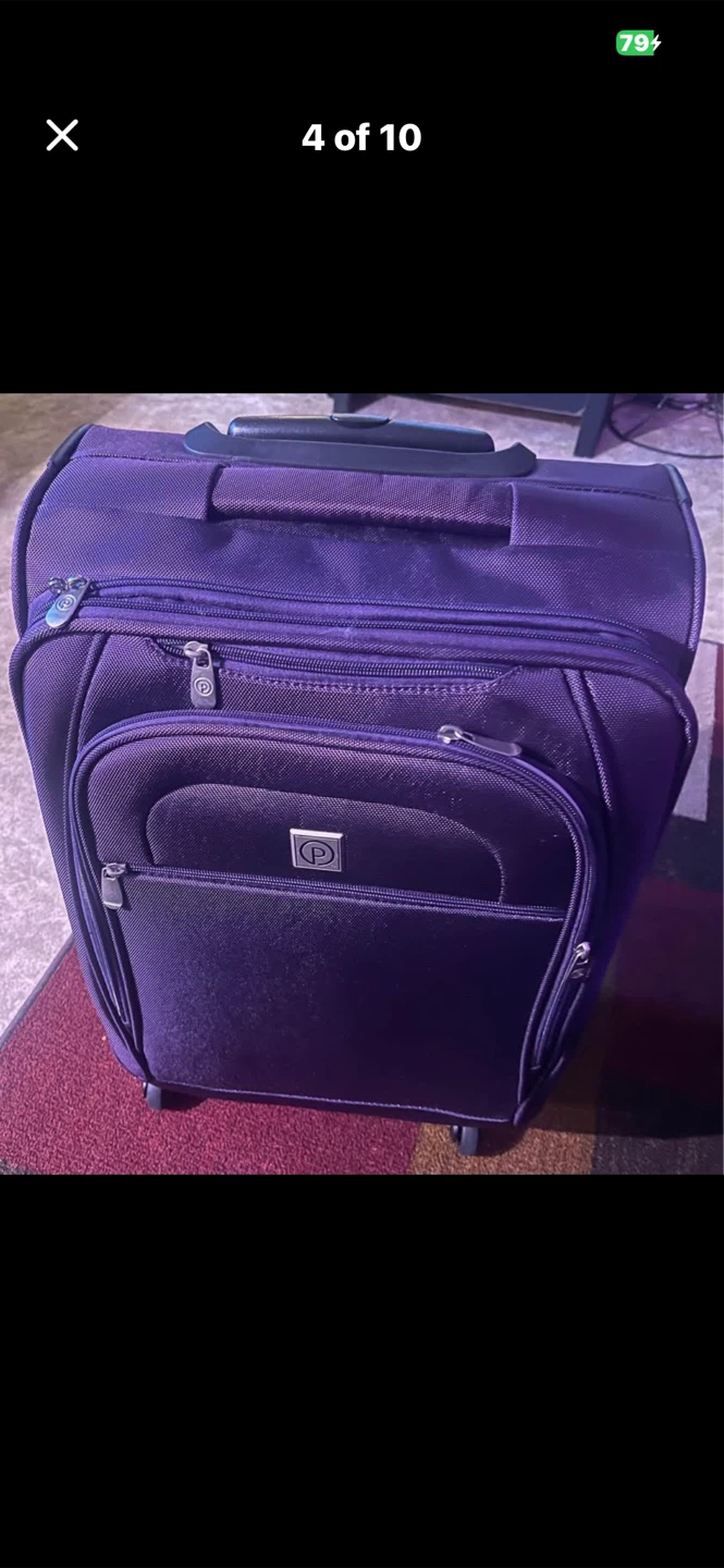 Purple Rolling Suitcase