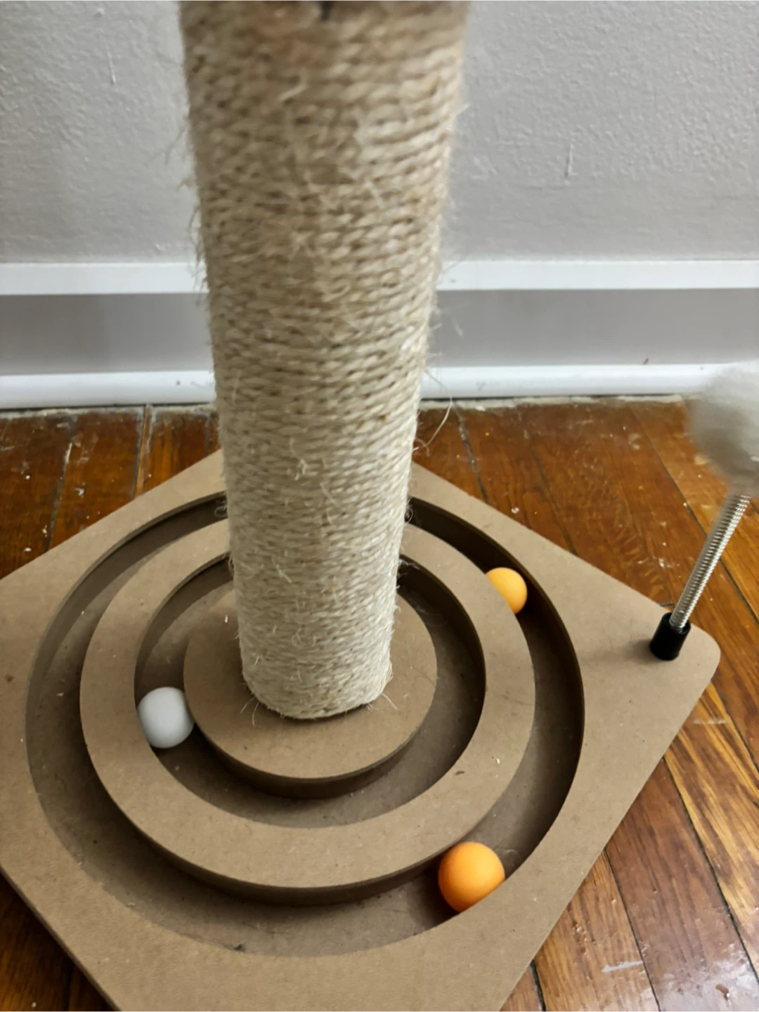 Cat Scratching Post with Dangling Toys and Maze - photo 2