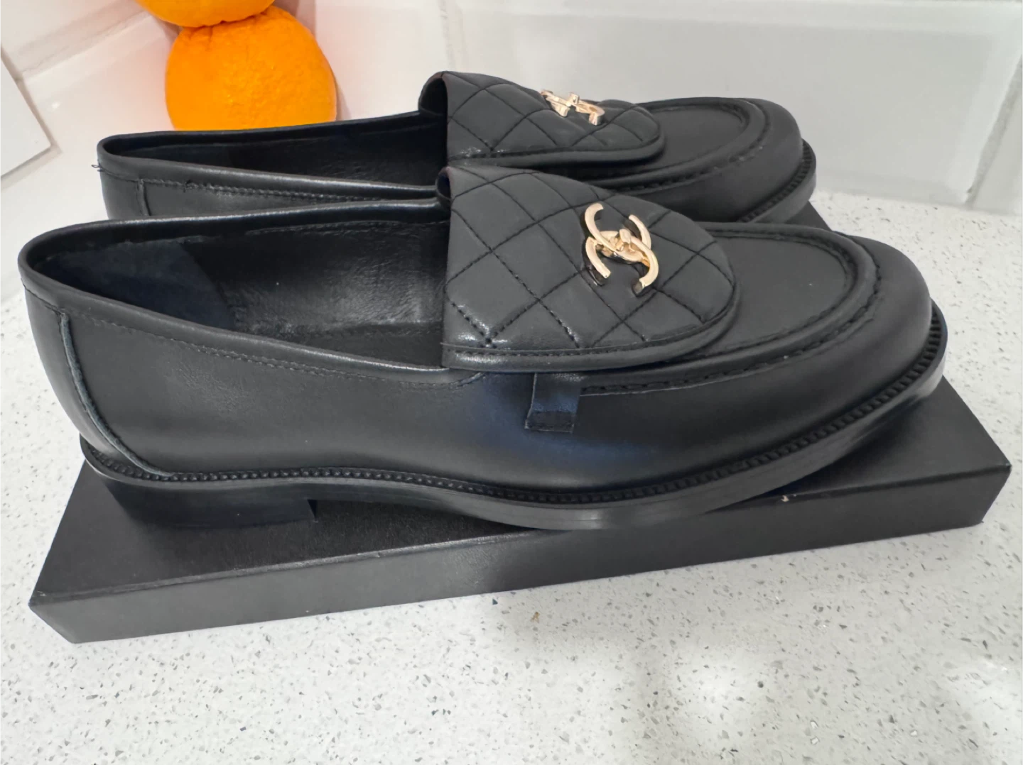 Chanel Black Quilted Loafers - photo 4