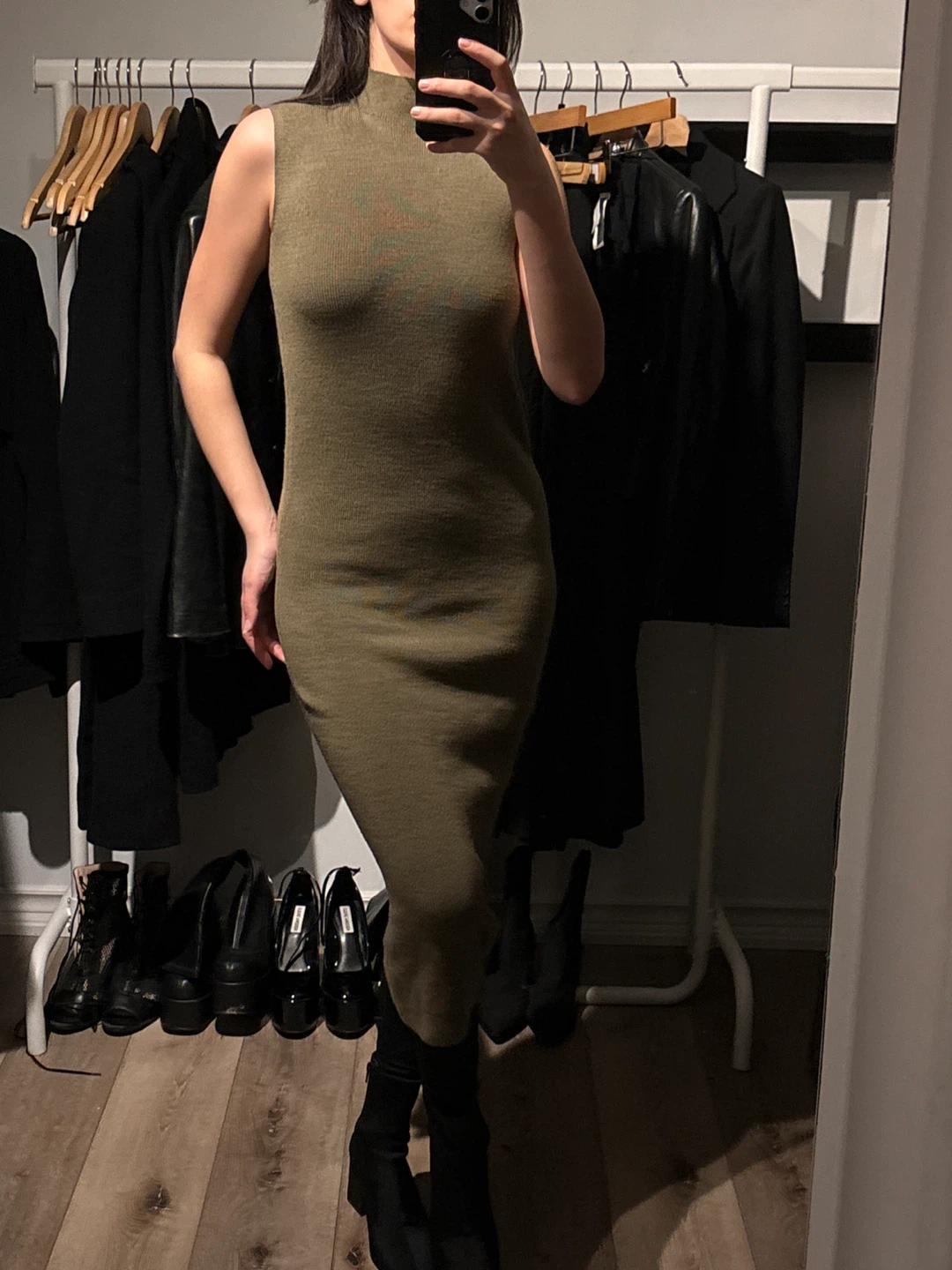 Club Monaco Merino Wool Blend Mock Neck S