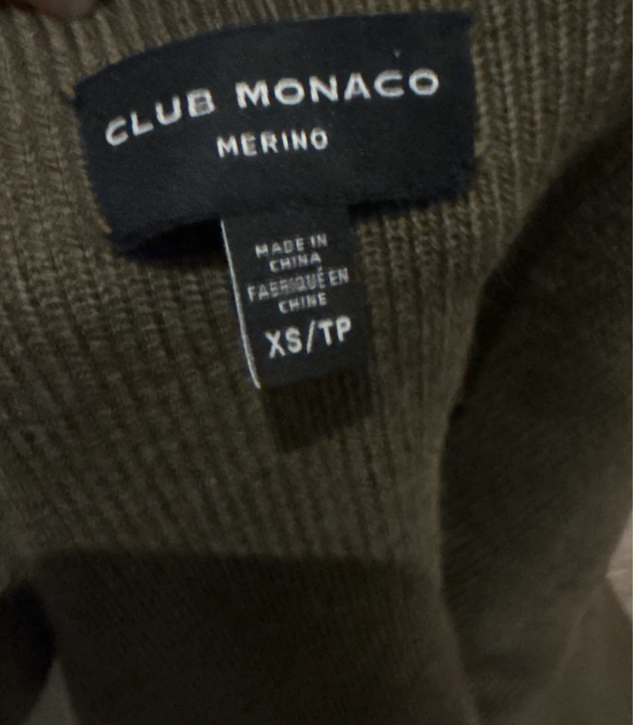 Club Monaco Merino Wool Blend Mock Neck S - photo 3