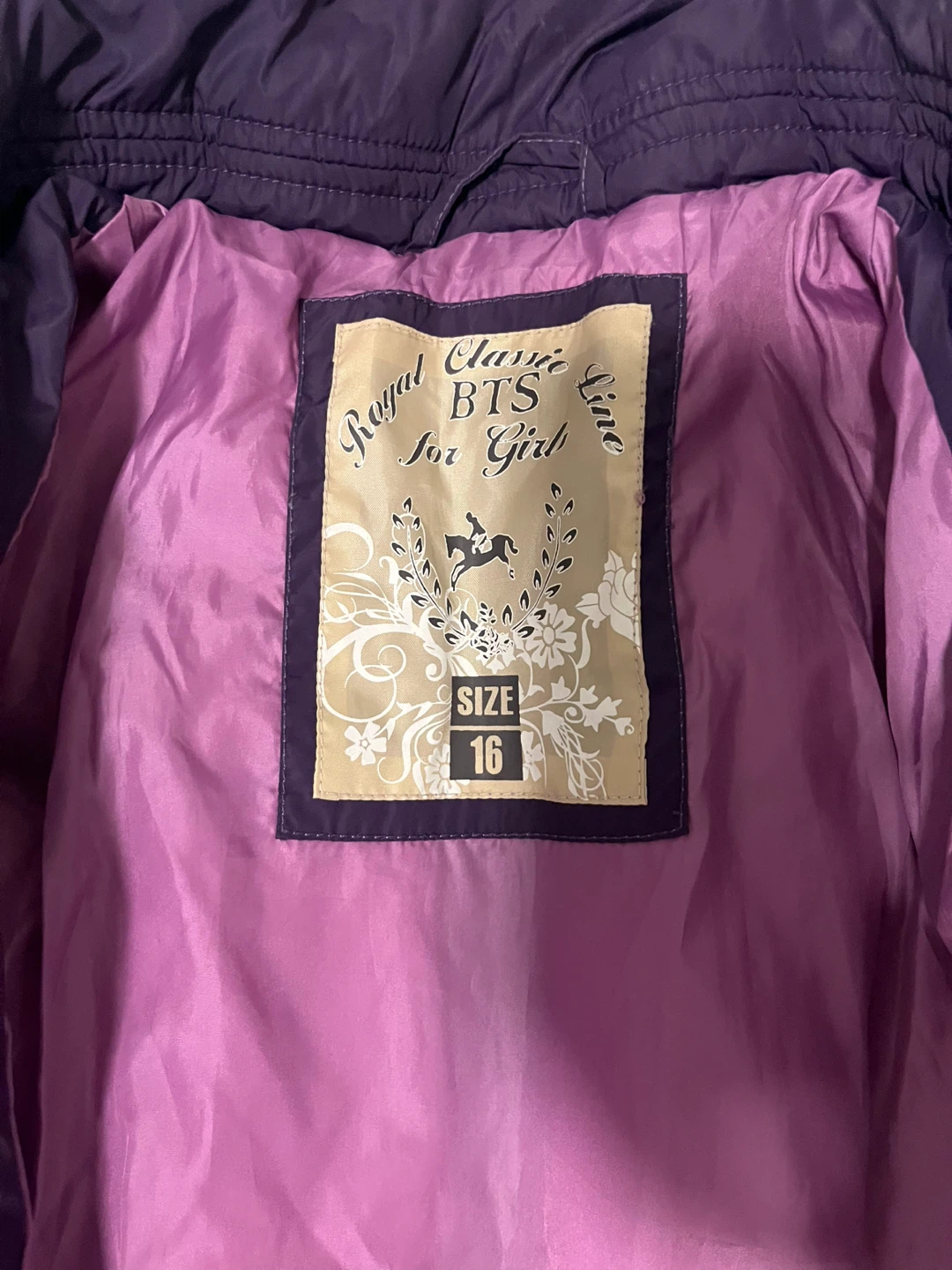 Royal Classic BTS For Girl Purple Jacket Size 16 - photo 3