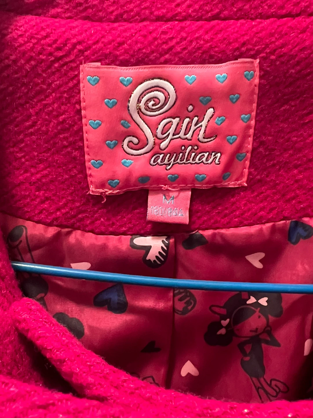 Fuchsia Pink Wool Blend Coat - Size M - photo 3