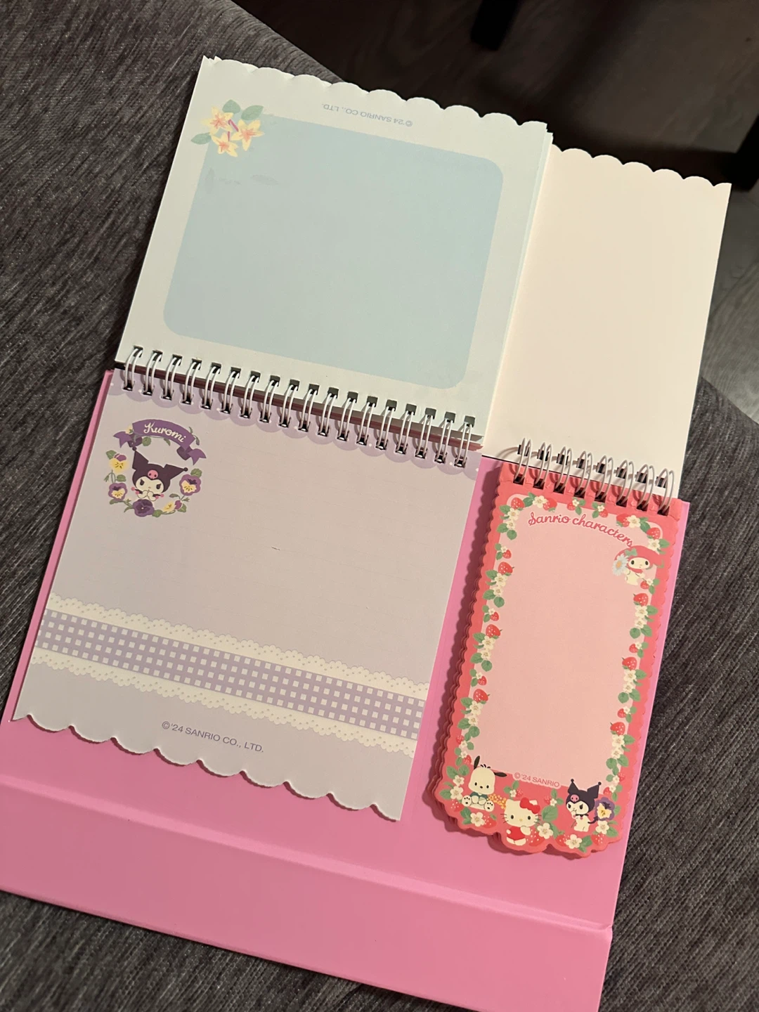Sanrio Characters Pink Spiral Notebook & Sticker Set - photo 3