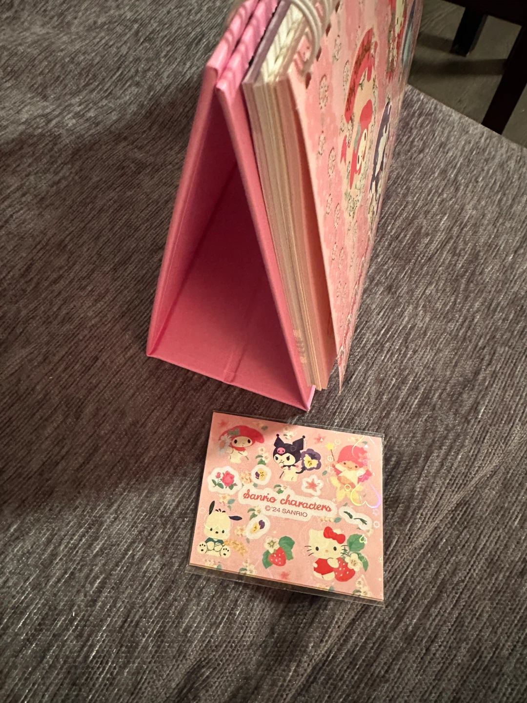 Sanrio Characters Pink Spiral Notebook & Sticker Set - photo 2
