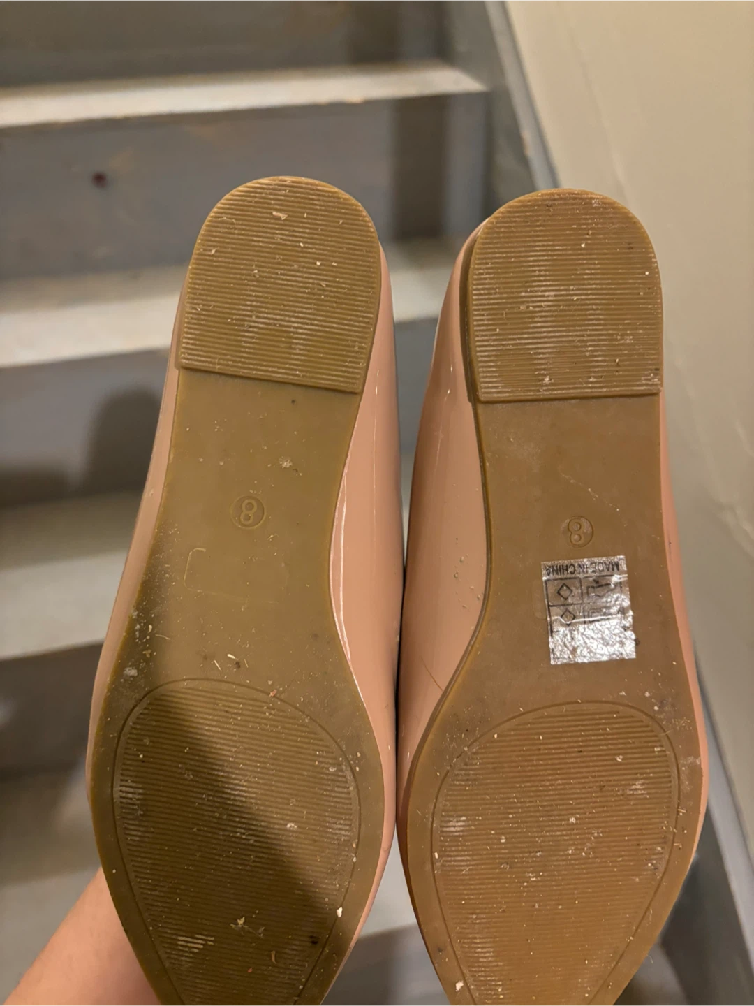 Women's Pointed Toe Flats - Nude Size 8 - photo 2