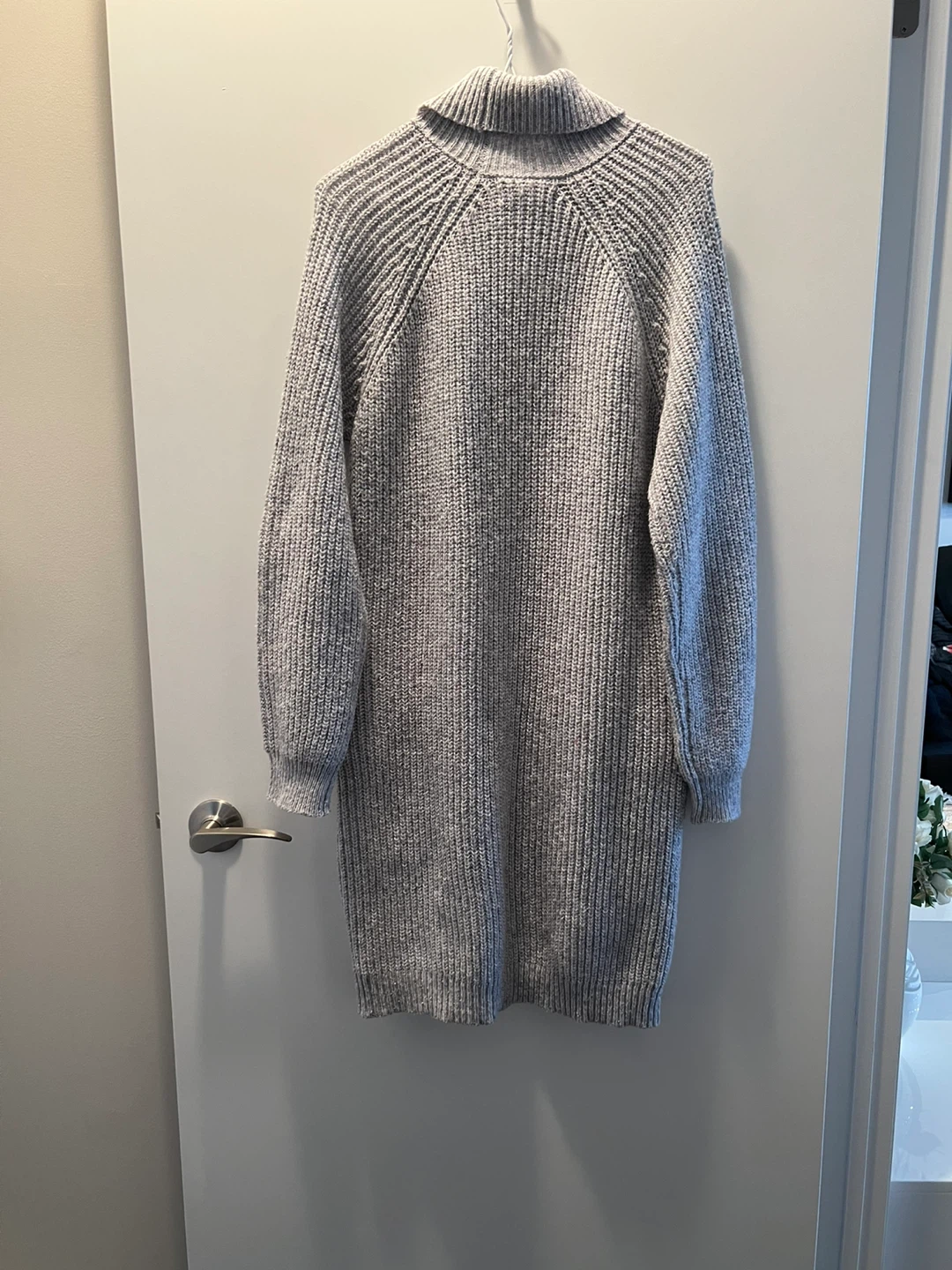 Happily Grey Women's Turtleneck Sweater Dress - Grey, Size M - photo 2