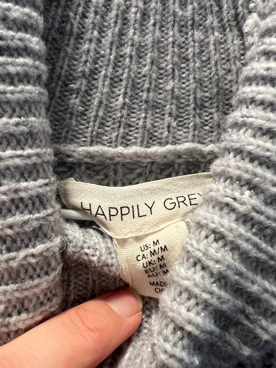 Happily Grey Women's Turtleneck Sweater Dress - Grey, Size M - photo 4