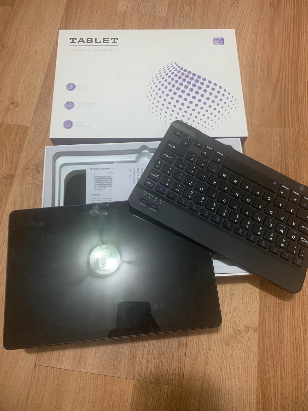 Tablet with Wireless Keyboard