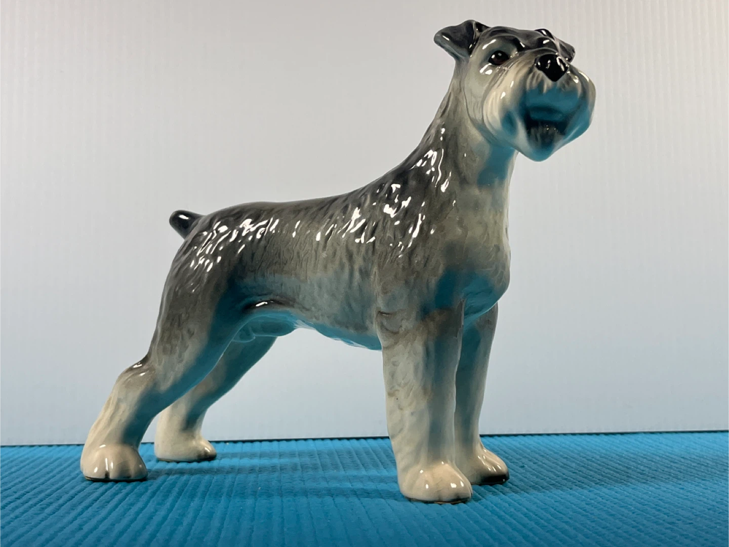 Ceramic Schnauzer Dog Figurine
