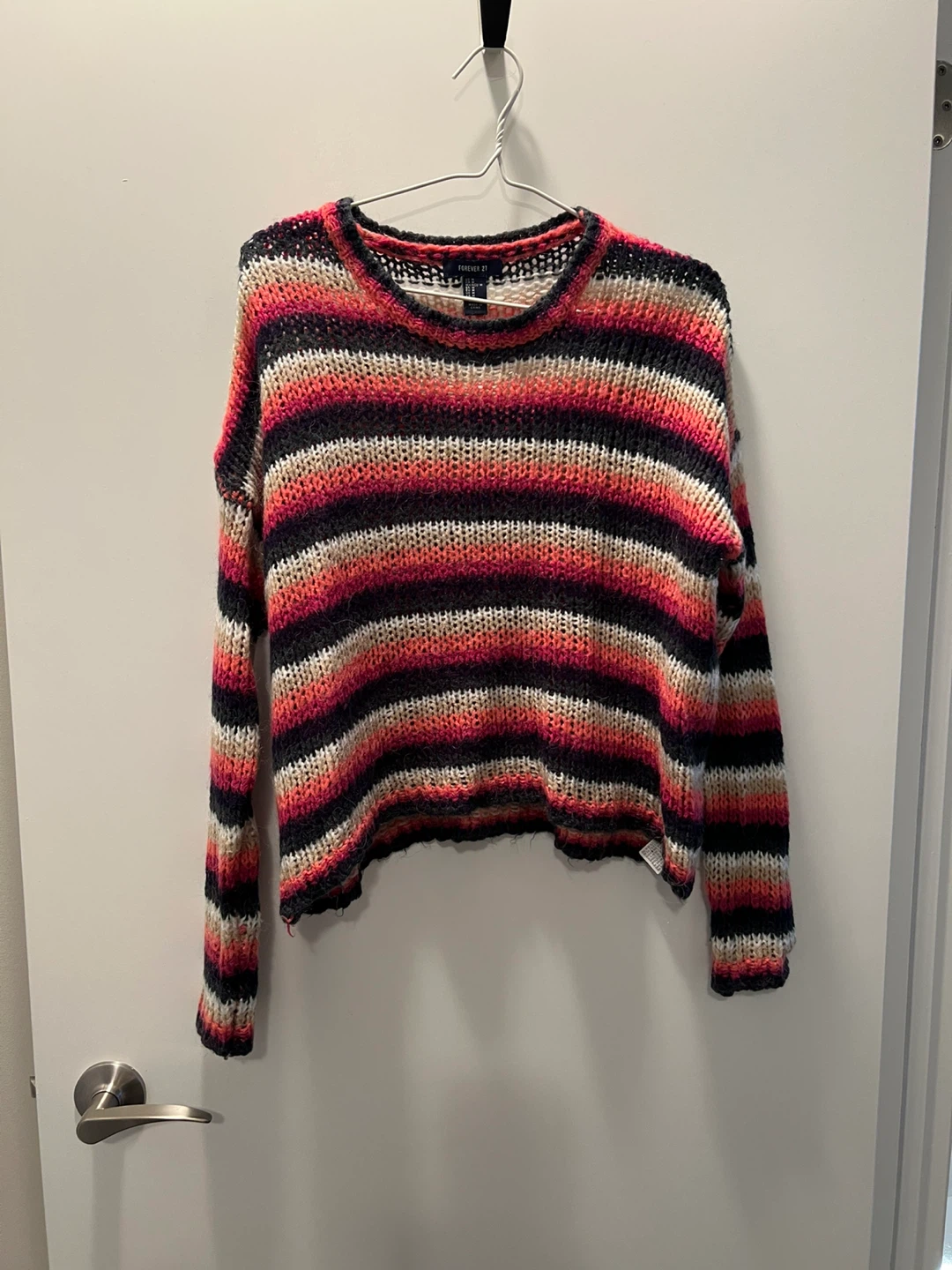 Forever 21 Striped Knit Sweater - Size Medium