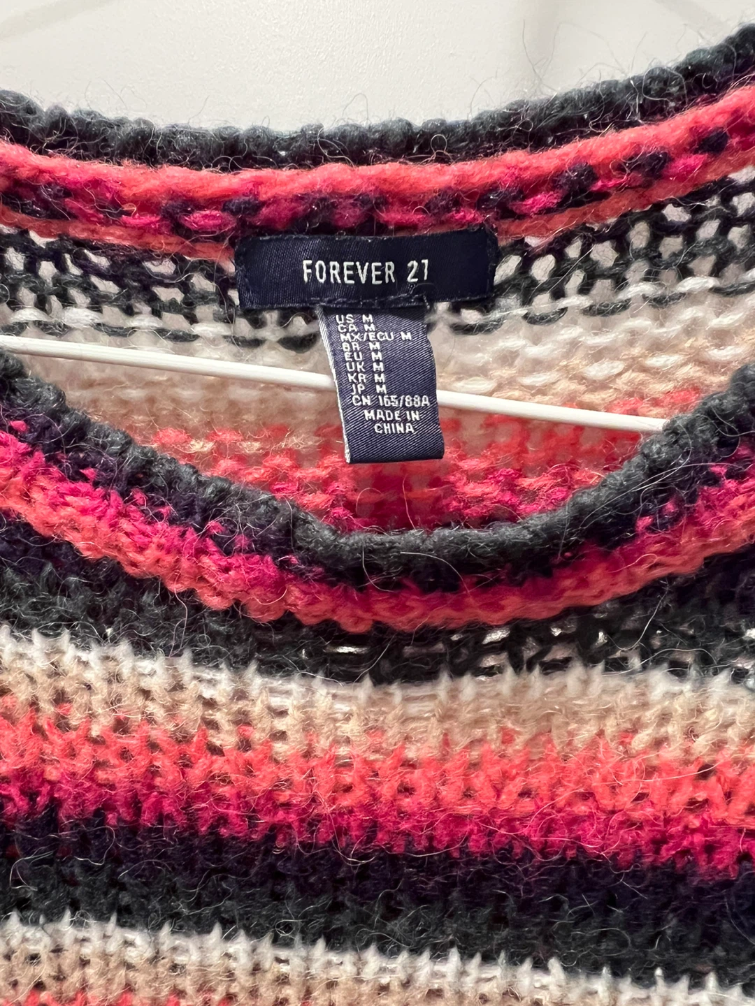 Forever 21 Striped Knit Sweater - Size Medium - photo 3