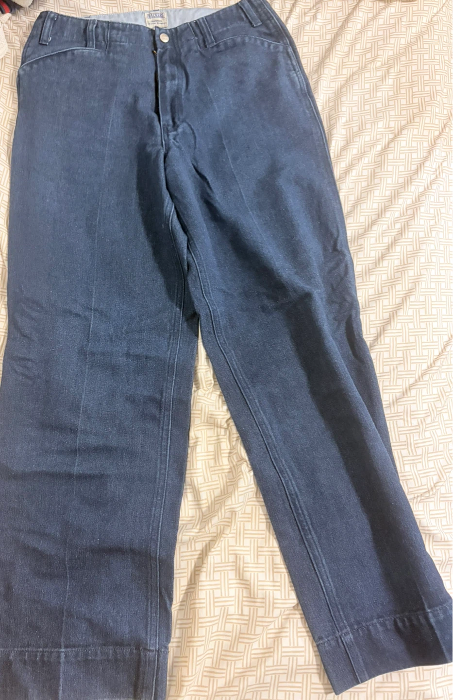Japanese Brand Backers Jeans Wide Leg Denim Pants