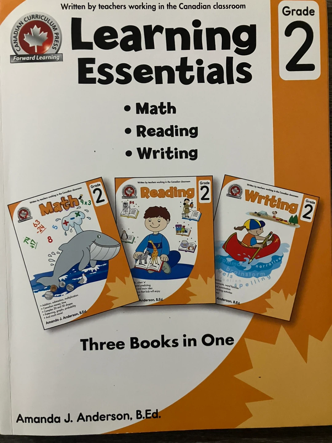 Grade 2 Learning Essentials Math, Reading, Writing Books