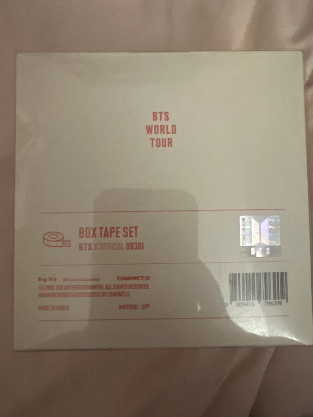 BTS World Tour Box Tape Set - photo 2