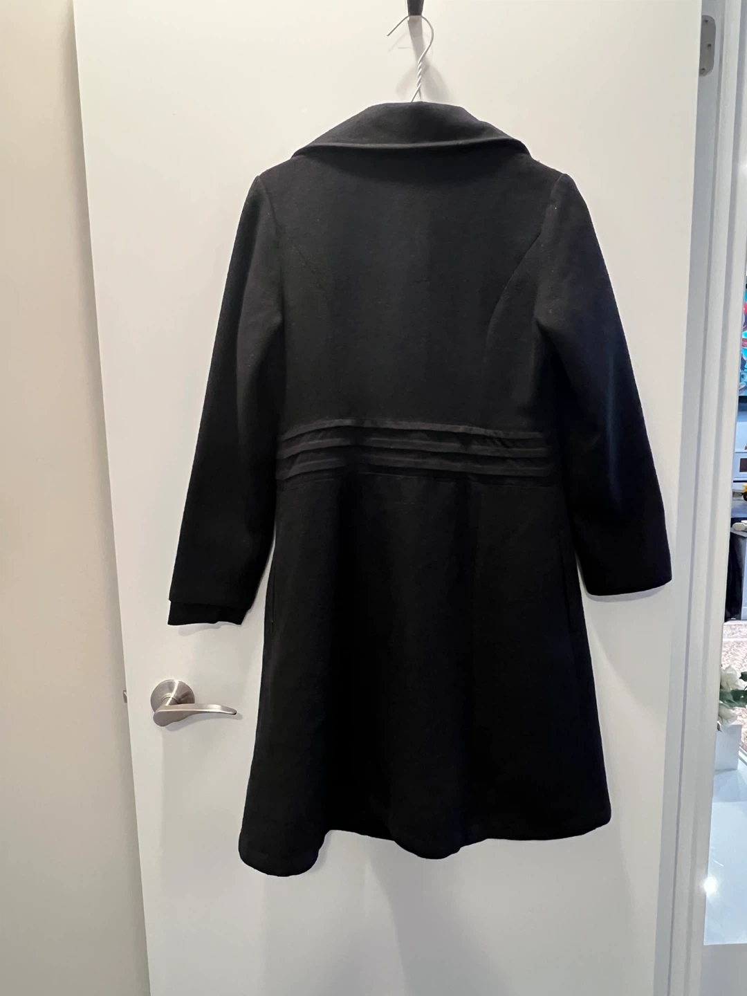 Tommy Hilfiger Women's Black Wool Blend Coat - XL - photo 2