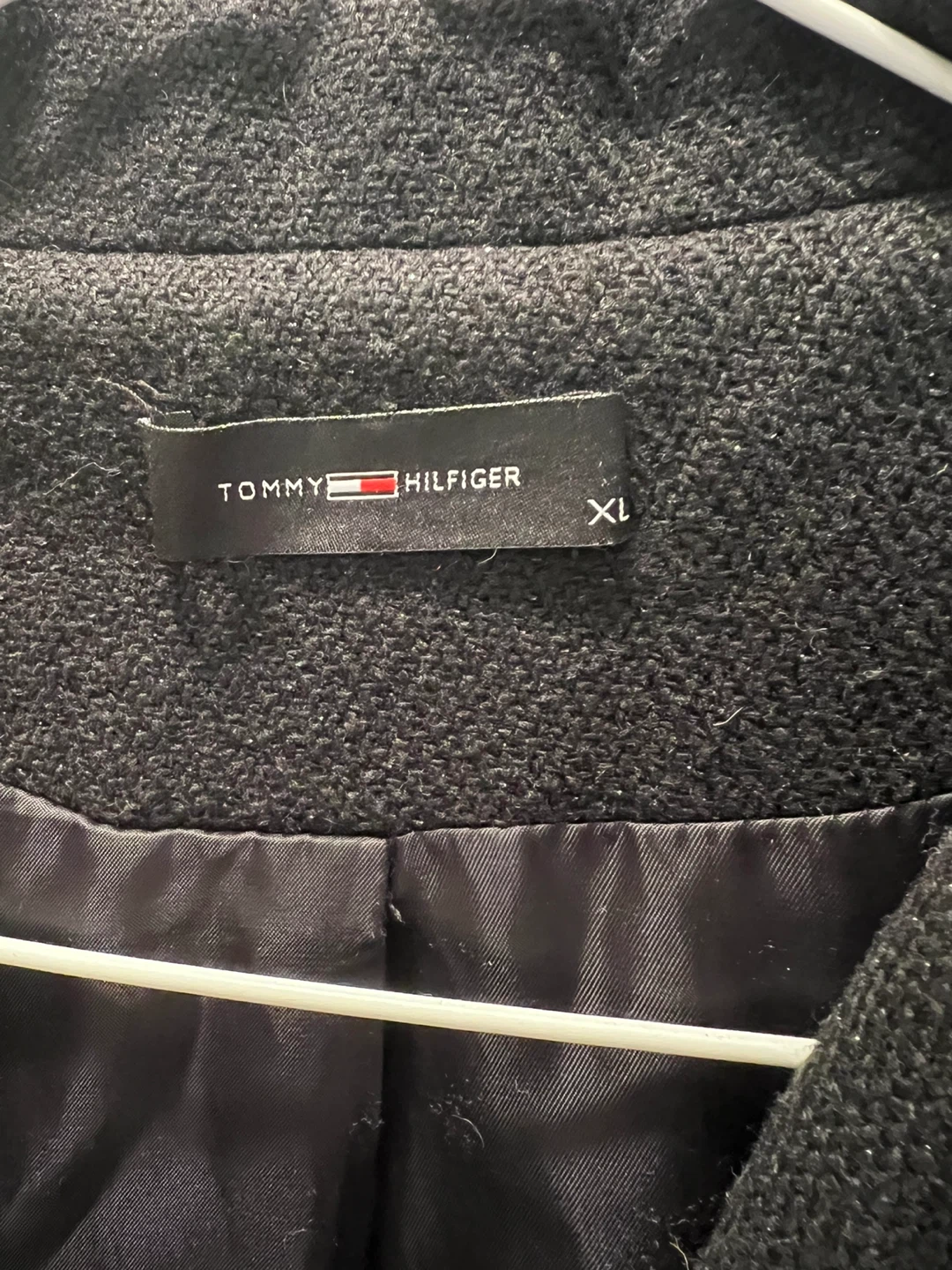 Tommy Hilfiger Women's Black Wool Blend Coat - XL - photo 3
