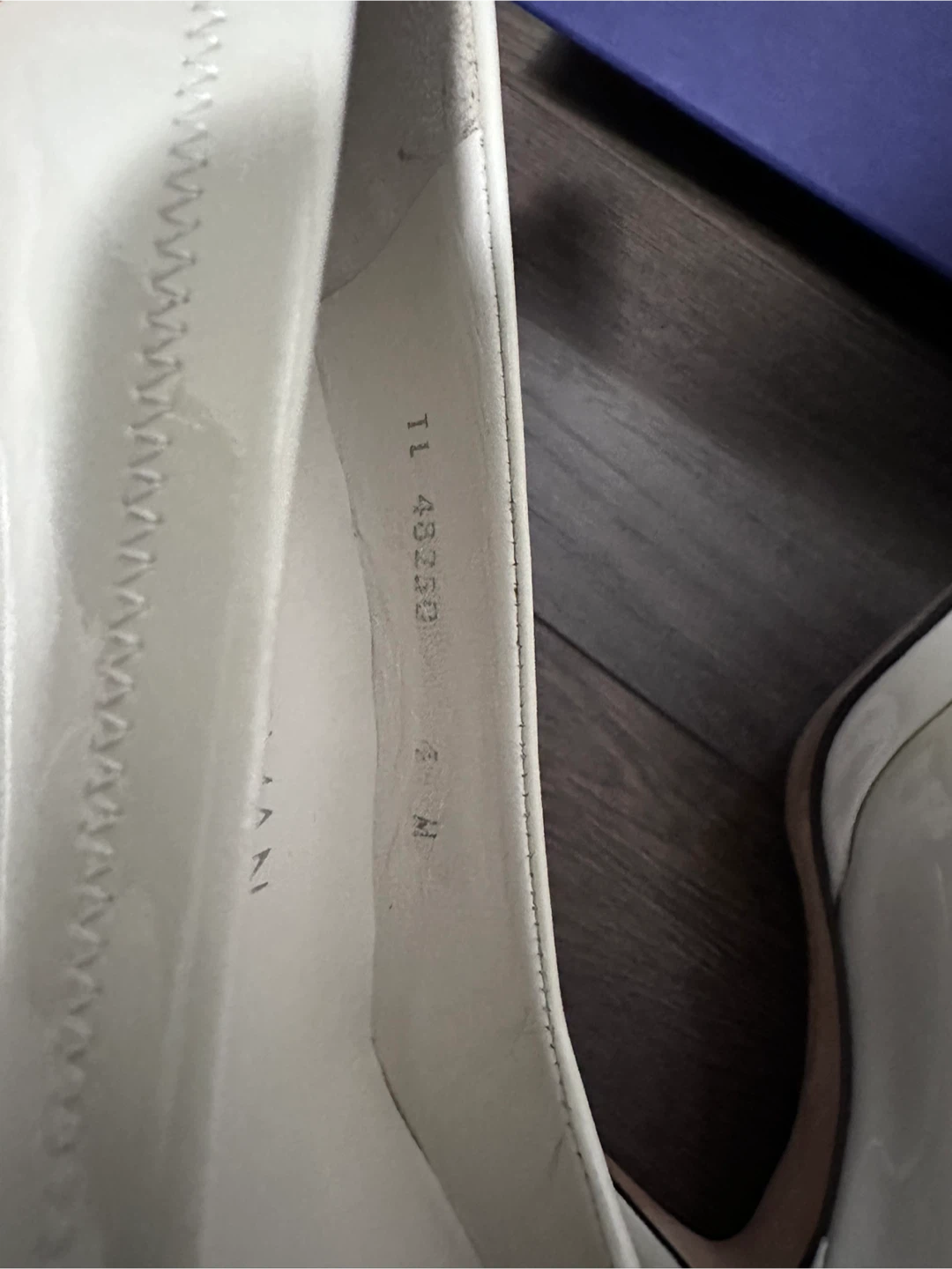 Stuart Weitzman White Patent Leather Peep-Toe Heels size 4 - photo 5