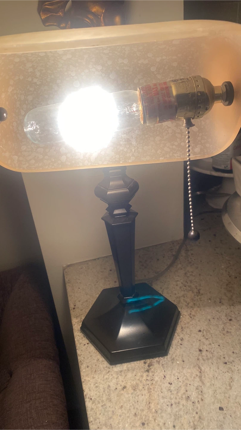 Desk Lamp with Frosted Shade