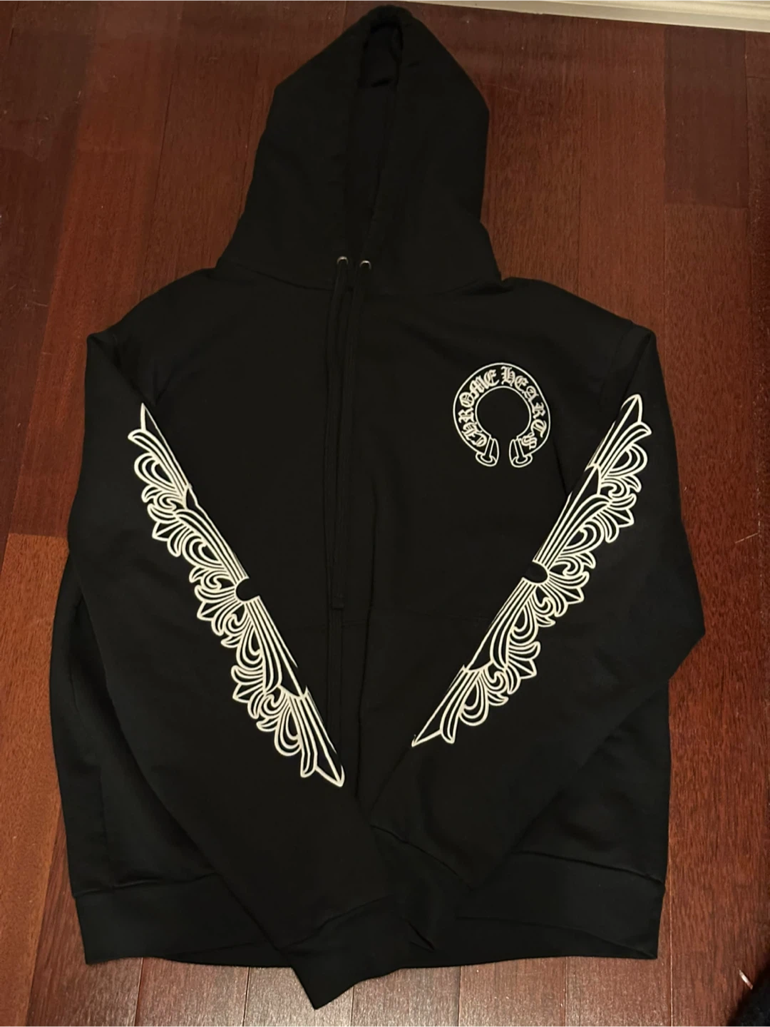 Chrome Hearts Horseshoe Floral Hoodie M