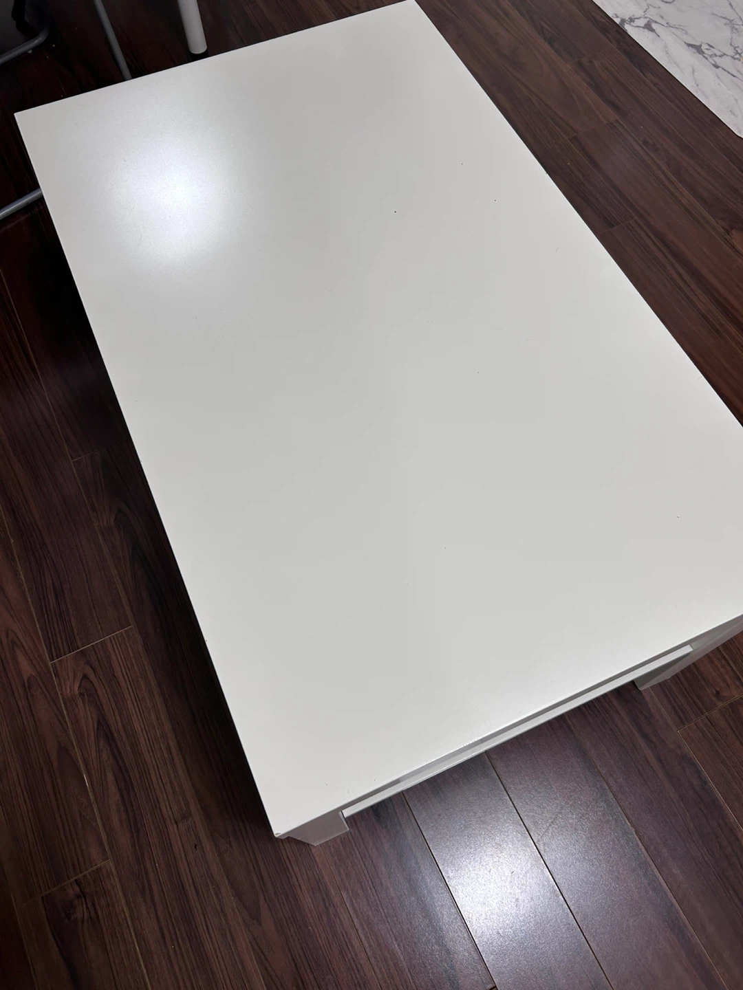 White Coffee Table with Shelf - photo 5