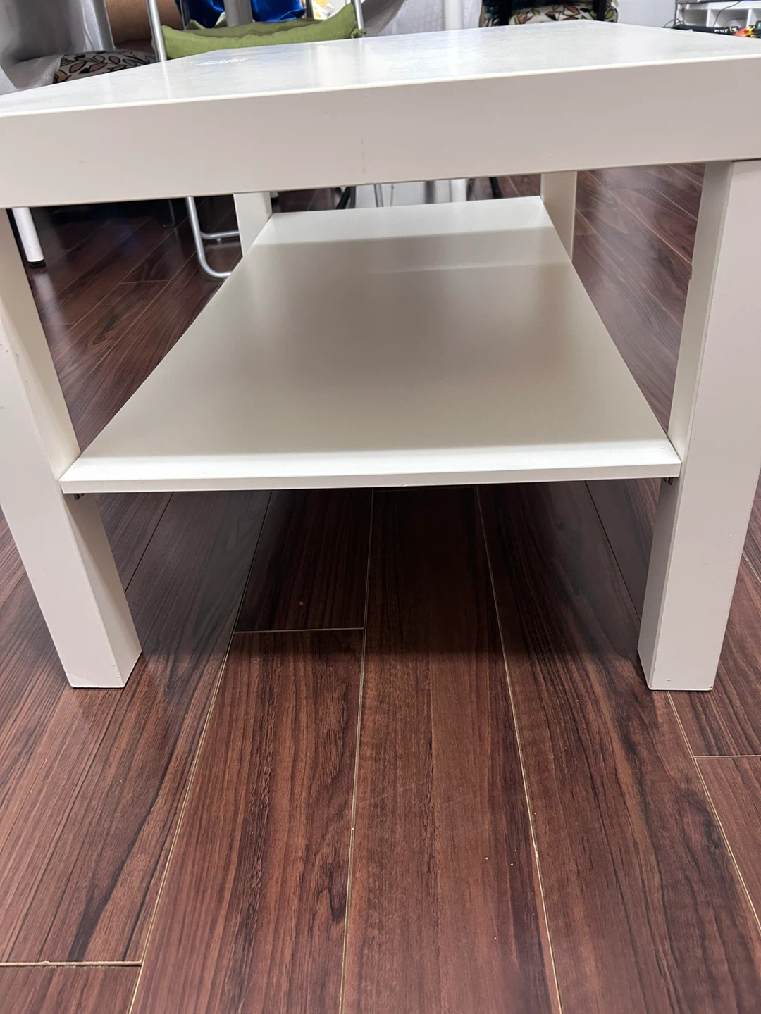 White Coffee Table with Shelf - photo 4
