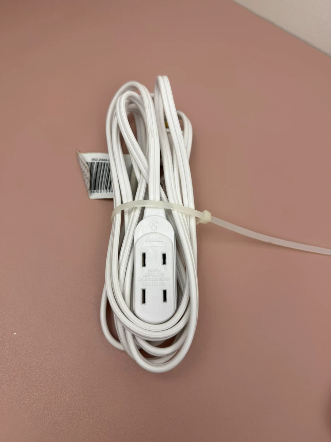 White 3-Outlet Extension Cord - photo 2