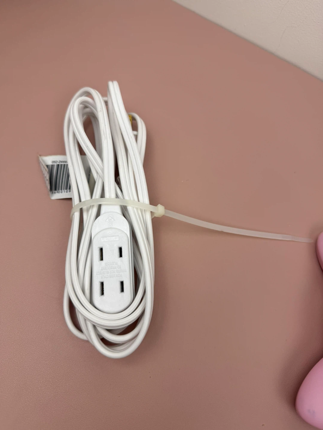 White 3-Outlet Extension Cord