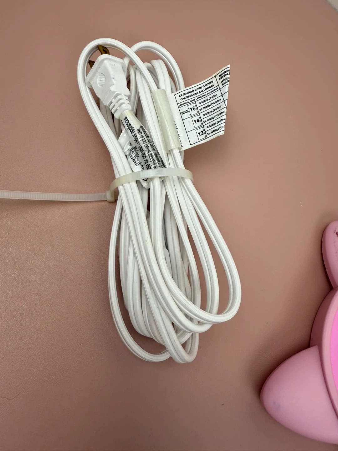 White 3-Outlet Extension Cord - photo 3