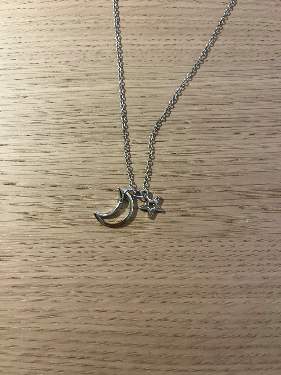 Silver Moon and Star Necklace - photo 2