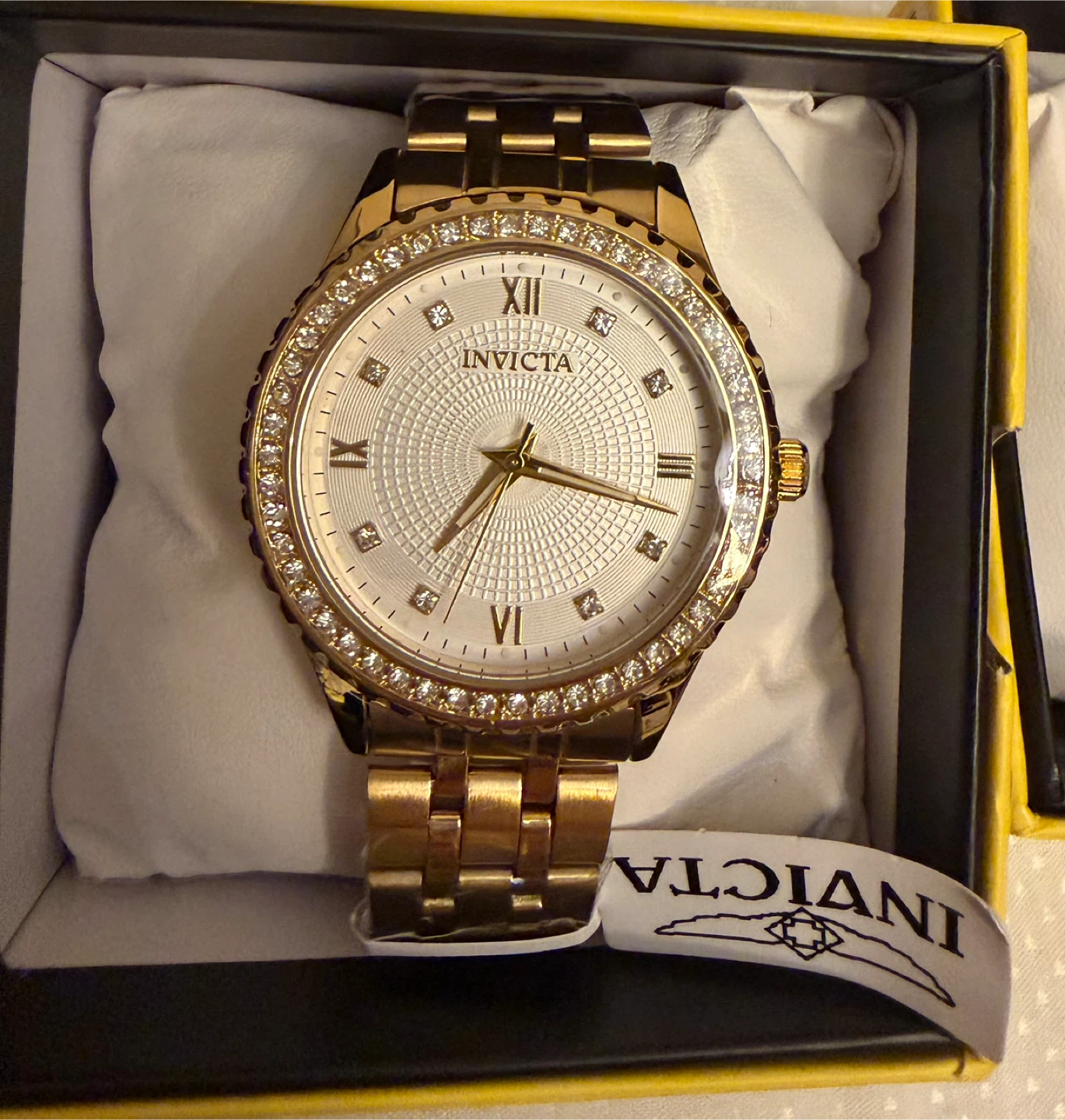 Invicta Gold Tone Diamond Accent Watches HIS&HERS (2) - photo 3