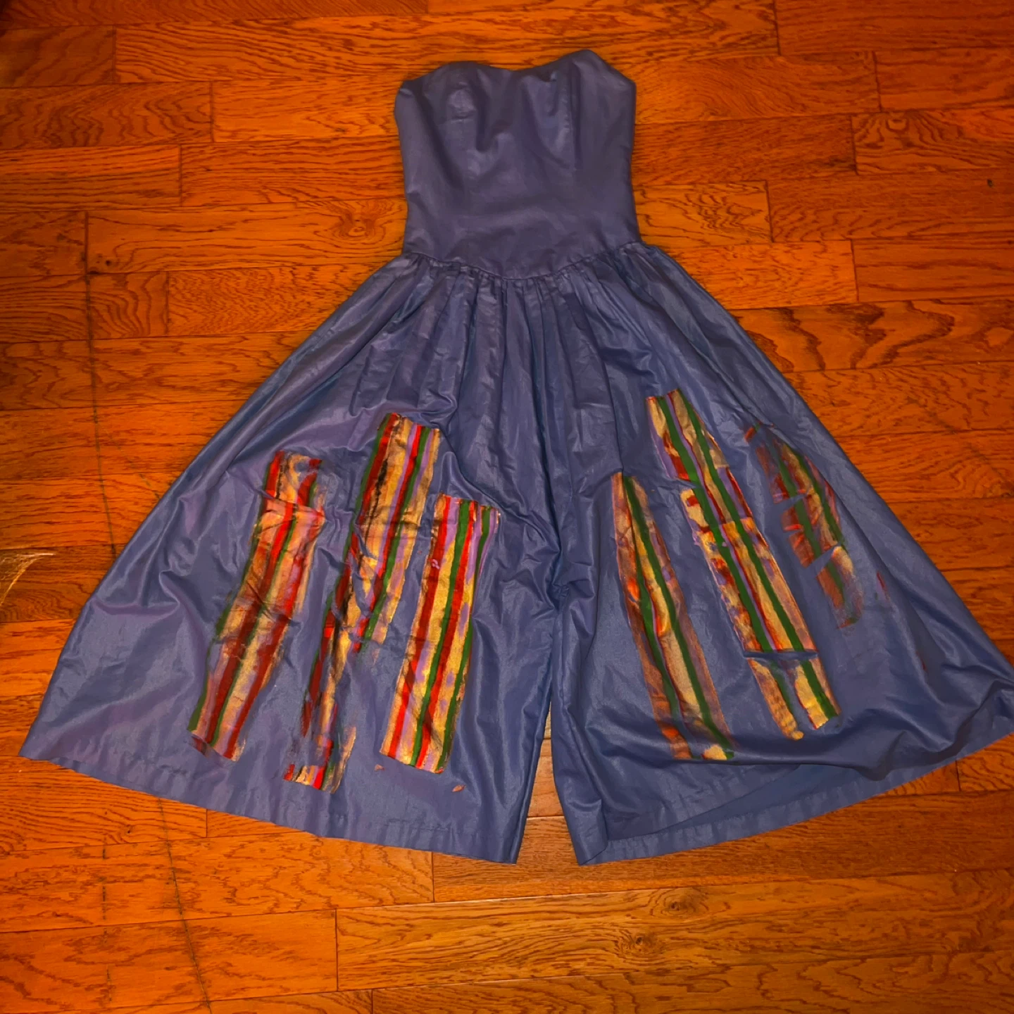 Blue romper internal corset