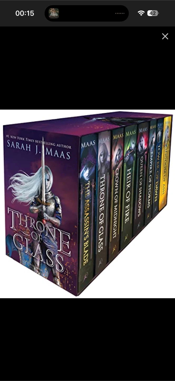 First Edition Throne of Glass Series- Hardcover box set