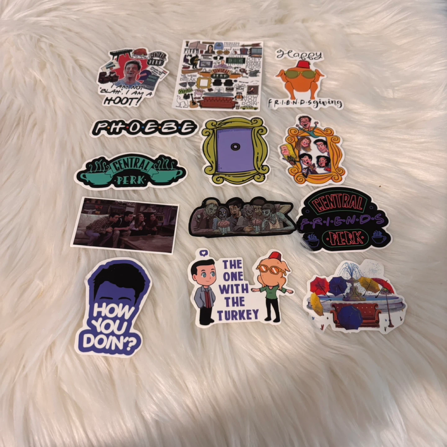 Friends TV Show Stickers Set