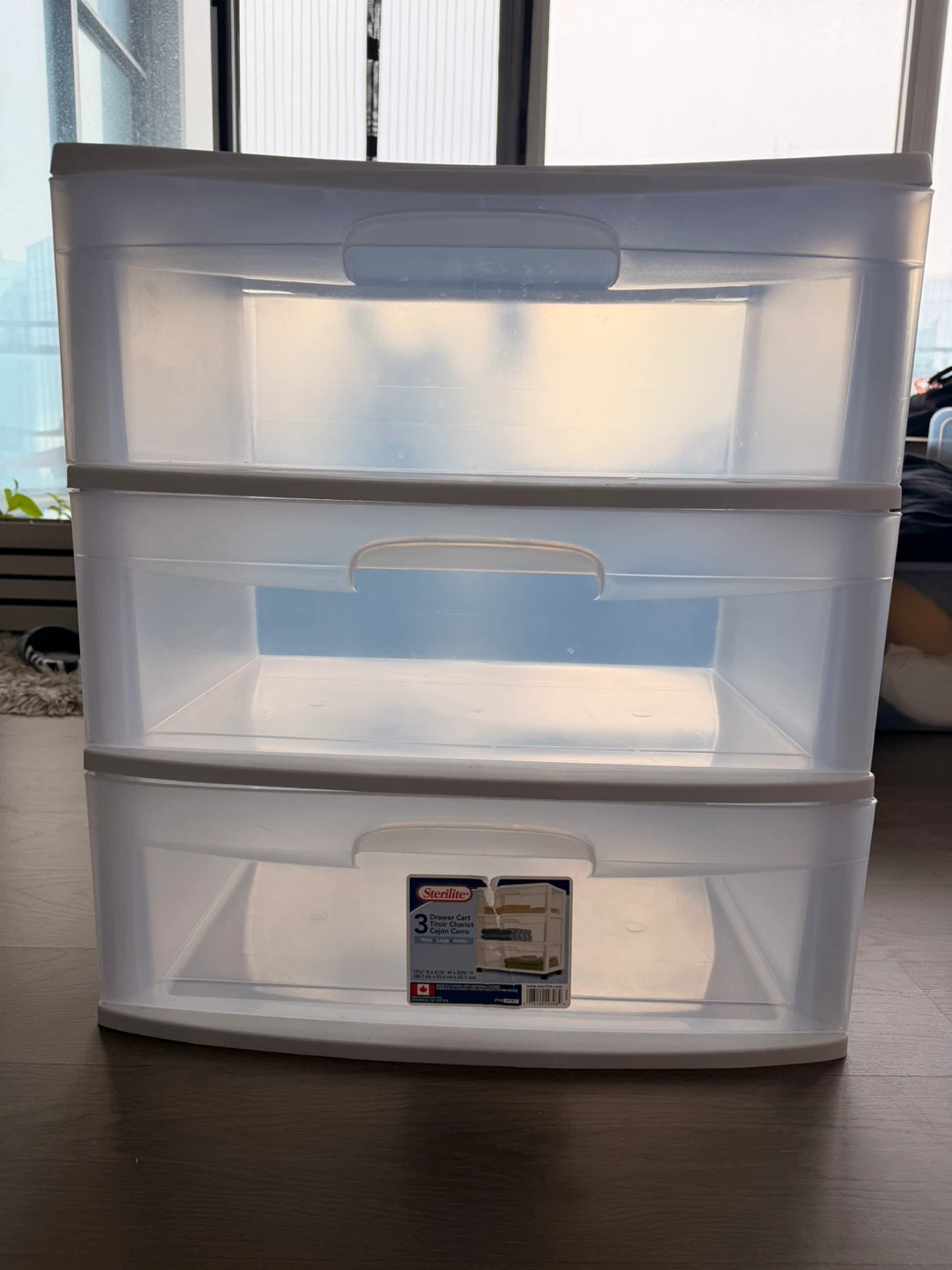 Sterilite 3-Drawer Wide Storage Unit