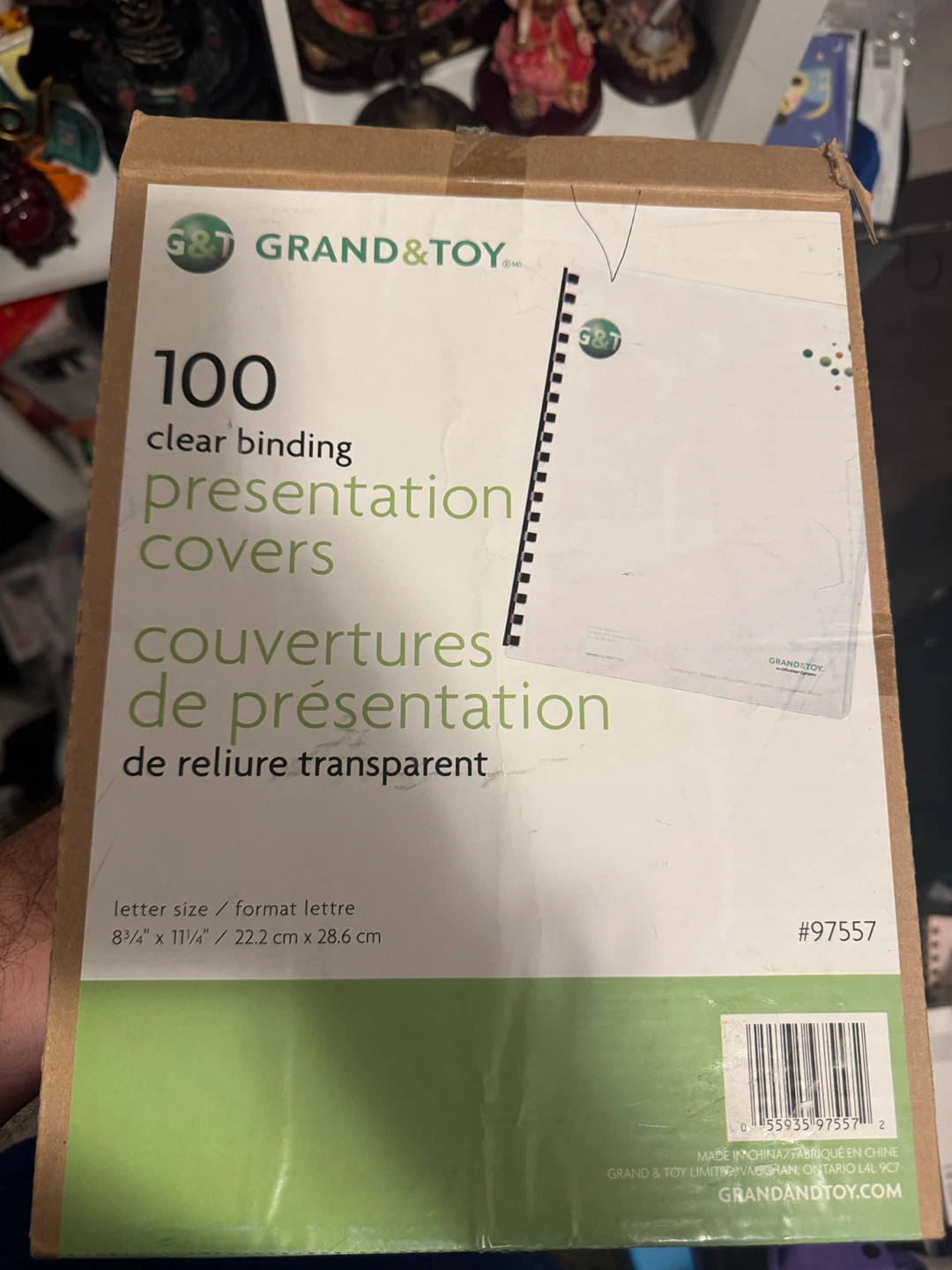 Grand & Toy Clear Binding Presentation Covers - 100 Pack
