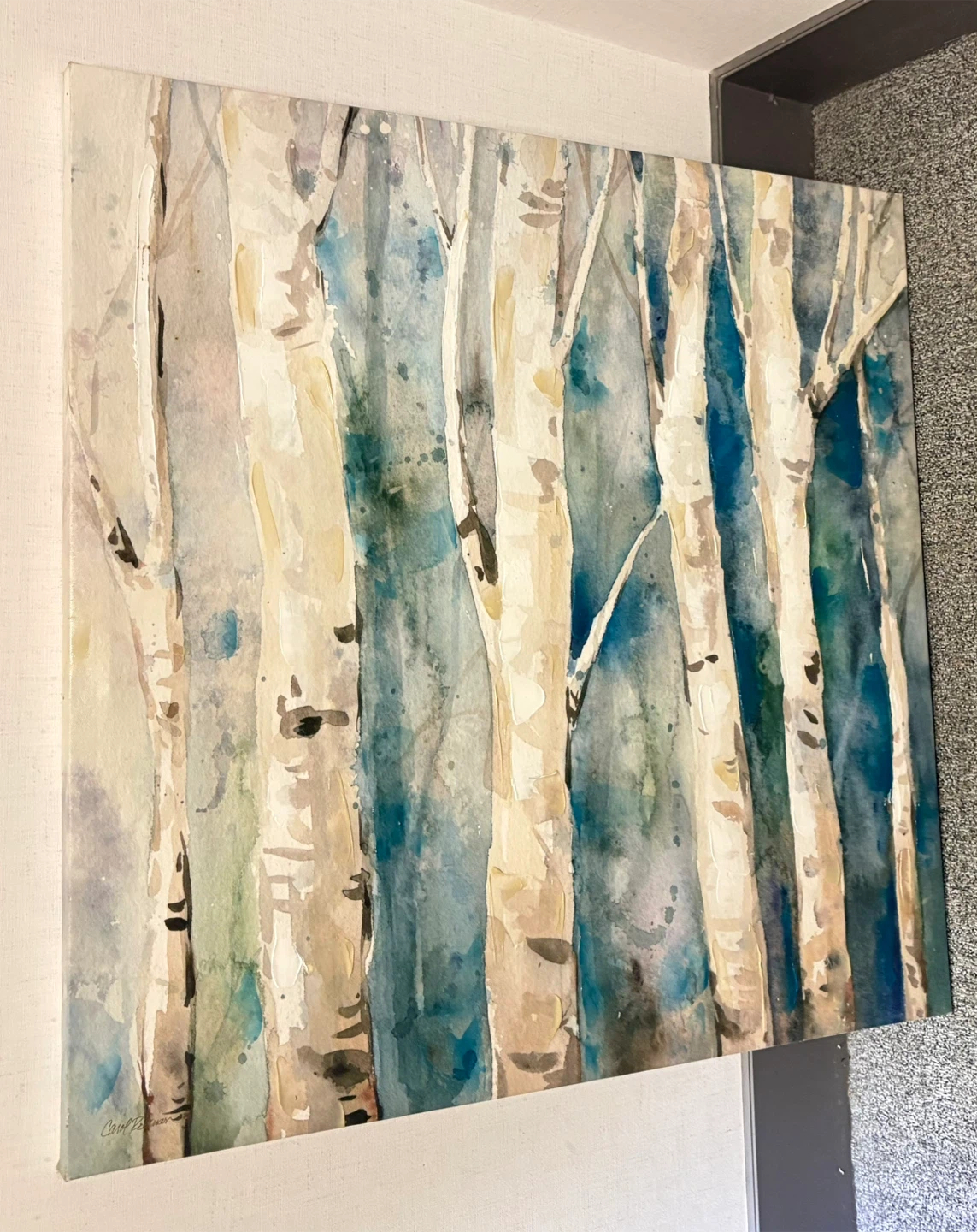 Canvas Wall Art Print - Birch Tree Abstract - photo 4